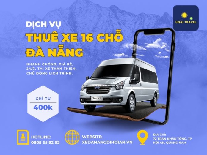 Thuê xe 16 chỗ có tài xế tại Đà Nẵng